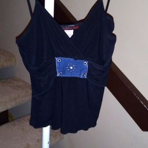 LVLX Black Strappy Tanktop